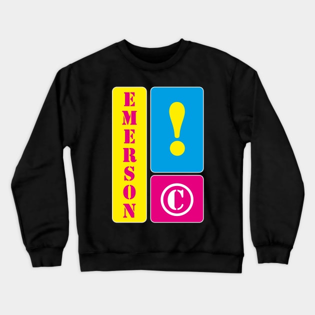 My name is Emerson Crewneck Sweatshirt by mallybeau mauswohn